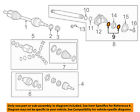 11102301 Gm Chevrolet Oem Cruze Drive Shaft Ring