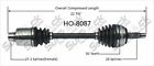 189087 Worldparts Cv Axles New Shaft