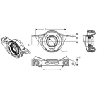 212166-1x Dana Holding Corporation Center Bearing