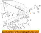 40540tx4a00 Honda Acura Oem Rear Shaft Assembly Front Support