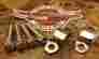 260-0153 58-70 Gmb New Chrome U-joint Staps Impala 55-57 Chevy Bel Air