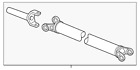 5c2z-4602-g Ford Genuine Drive Shaft