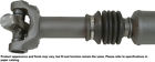 65-9440 Cardone Industries Remanufactured Drive Shaft Assembly