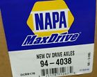 94-4038 Napa Maxdrive Constant Velocity Cv Driveshaft Left Front 825178712674