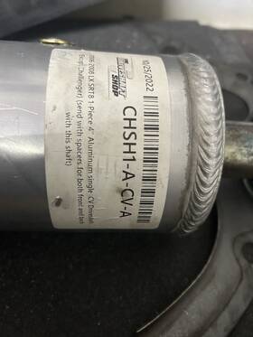 Chsh1-a-cv-a Dss 2006-2008 Charger 300 Magnum Hemi Driveshaft 4bolt Nag1 Trans And Diff