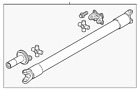 Fl3z-4602-t Ford Genuine Drive Shaft