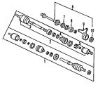 91057sh3008 Honda Bearings Shaft Oem-front