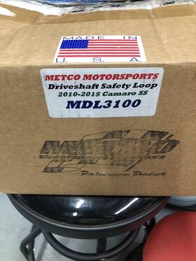 Mdl3100 Metco Motorsports 2010-2015 Camaro Ss Drive Shaft Safety Loop