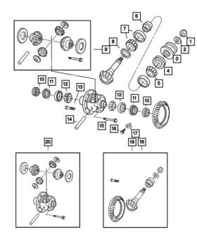 5086704aa Mopar Genuine Pinion Nut