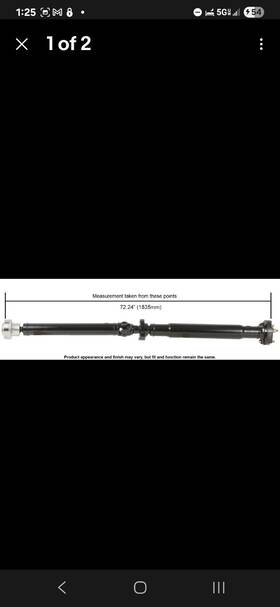 603hc60 Oem Factory For 2006-2009 Bmw 750li Drive Shaft Rear Cardone 2007 2008