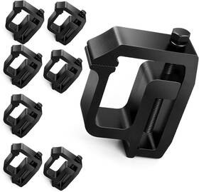 Plm-314 Plumrelos Mounting Clamps Truck Caps Camper Shell - Universal Fit For Chevrolet Black
