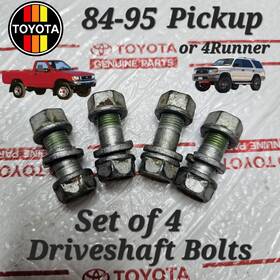 90080-10294 Toyota 85 86 87 88 89 90 91 92 93 94 95 Pickup 4runner 4 Drive Shaft Bolts Oem