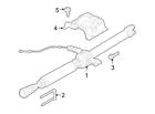 M10x1.5x25 W711960s439 Ford New Oem Universal Joint Strap Bolt Escape Mariner Hybrid