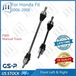 Oe Front Pair Cv Axle For 2006-2008 Honda Fit 1.5L L4 Fwd Manual Trans. Fixed Price $172.28.