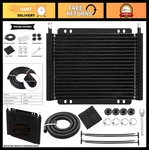 Universal Aluminum Transmission Cooler Kit - Black, Precision Cooling Protection. Fixed Price $91.99.