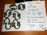 12 U-joint U-bolts For 1-1/16" Caps Series 1310 & 1330 = $39.48 $3.29 Each !!. Fixed Price $39.48.