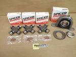 2000-2010 Ford F250 F350 Spicer Rear Driveshaft U Joint & Carrier Bearing Kit. Fixed Price $148.79.