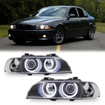 Led Halo Projector Black Headlights For Bmw E39 525I 530I M5 Lh+rh 1996-2000. Fixed Price $198.00.