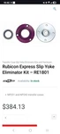 Rubicon Express RE1801 Sye Kit Yj - 96XJ/ZJ. Fixed Price $215.00.