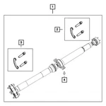 For Dodge Durango 2018-2024 Mopar 53010845AC Rear Driveshaft. Fixed Price $951.11.
