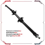 For Lexus RX330 RX350 Toyota Highlander Awd Rear Prop Drive Shaft Assembly. Fixed Price $225.68.