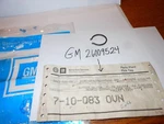 Genuine Gm 26009524 Fwd Axle Shaft Snap Ring Tri-pot Joint Spider Retainer. Fixed Price $15.99.