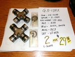 (two) G5-134X U- Joint Kits = $29.98 $14.99 Each Free Shipping (moog 353). Fixed Price $29.98.