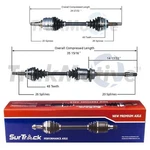 Surtrack Pair Set Of Front Cv Axle Shafts For Toyota Celica Gt Fwd 2000-2005. Fixed Price $179.95.