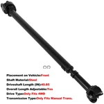 Front Drive Shaft For Jeep Tj/wrangler 1998-2002 Manual 4WD 938-079 52098377. Fixed Price $124.08.