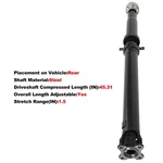 Rear Driveshaft Prop Assembly For Land Rover Range Sport 2006-2013. Fixed Price $195.16.
