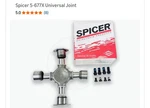 Spicer U-joint 5-677X 1760 Series. Fixed Price $40.00.