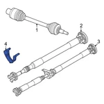 For Jeep Wagoneer 22-25 68488593AA Rear Center Drive Shaft Support. Fixed Price $35.79.