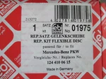 Febi Bilstein 01975 Mercedes Benz Flexible Disc Kit= 01976 + Bolts 1244100615. Fixed Price $99.98.
