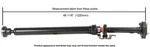 Rear Cardone Drive Shaft For 04-09 Touareg (65-7010). Fixed Price $1018.83.