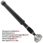 Rear Driveshaft For Jeep Wrangler 2012 2013-2016 V6 3.6L 4WD 936-111 52123557AA. Fixed Price $168.71.