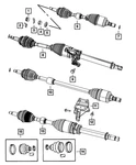 Genuine Mopar Half Shaft Circlip 5189156AA. Fixed Price $5.02.