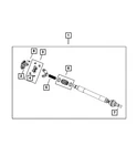 Genuine Mopar Drive Shaft 68368120AE. Fixed Price $505.44.