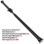 Rear Driveshaft For Toyota Tacoma 2005-2015 V6 4.0L 4WD 936731 3710004361 655014. Fixed Price $204.87.