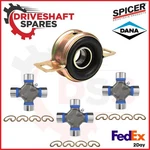 New Toyota Tacoma 2005-2015 Driveshaft Support Bearing & Spicer U-joints Set. Fixed Price $119.00.