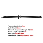 Rear Awd Driveshaft Prop Assembly For Subaru Outback Auto Trans 2005-2009. Fixed Price $182.45.