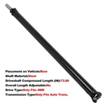 Drive Shaft Rear For Gmc Sierra 2500 Hd 2001-2006 143.5 Inch 15713687 15082925. Fixed Price $160.07.