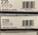 New Lot 2-MOOG 235 U-joints Steering And Suepsnsion Made Usa Free Shipping. Fixed Price $28.99.