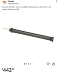 Dorman 986-891 Rear Driveshaft Assembly Fits 10 Ford F-150 9L3Z4602V. Fixed Price $100.00.