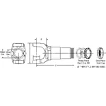 Drive Shaft Slip Yoke Dana Spicer 5-3-368KX. Fixed Price $662.82.
