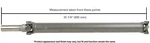 Rear Cardone Drive Shaft For Astro, Safari (65-9396). Fixed Price $494.37.