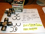 (two) Gmb 210-2500 U-joints = $24.98 $12.49 Each Free Shipping (moog 513). Fixed Price $24.98.