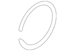 Genuine Nissan Snap Ring 40214-1HA0A. Fixed Price $8.93.