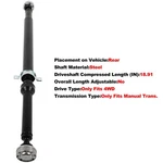 976-985 Drive Shaft Rear Fit For Jeep Grand Cherokee V6 3.6L 2014-19 Rwd. Fixed Price $246.69.