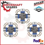 5-178X (X3) Dana Spicer U-joint's Outside Snap Rings 1350 Series, Greaseable.. Fixed Price $108.00.