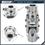 3/4" Dd X Universal Steering U-joint Chrome Steel Double Shaft Coupler. Fixed Price $33.95.